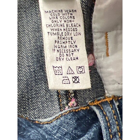 Lilly Pulitzer Women Denim Mini Skirt With Pink Embroidered Whale Size 2 - Picture 14 of 14